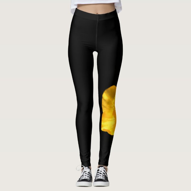 Leggings Lune de fleurs de tasse à beurre (Devant)