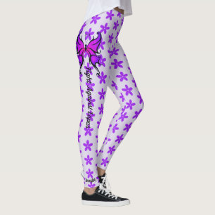 Leggings Lutter contre Lupus Texte Personnalisé Légendes Fe