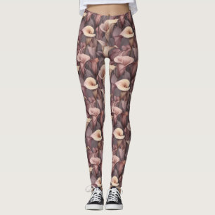 Leggings Lys calla ivoire Gym Cadeau floral de fête des mèr