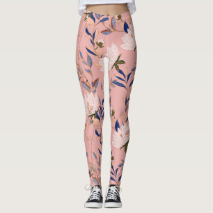 Leggings Lys crème Beige : Arrière - plan rose sans couleur