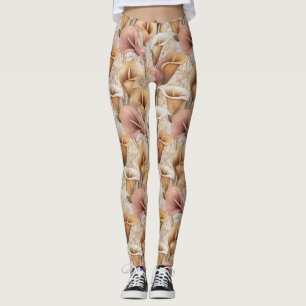 Leggings lys Maternité Fleurs lis calla Luxe Femmes