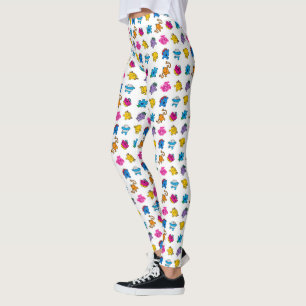 Leggings M. Men et petit motif au néon de danse de la Mlle