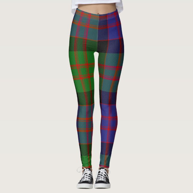 Leggings MacDonald Scottish Clan Tartan Plaid Motif (Devant)
