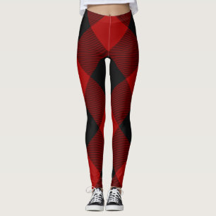 Leggings MacGregor   Rob Roy   Tartan rouge plaqué de buffl
