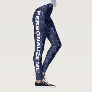 Leggings Magic Midnight Marine Parties scintillant bleue TE