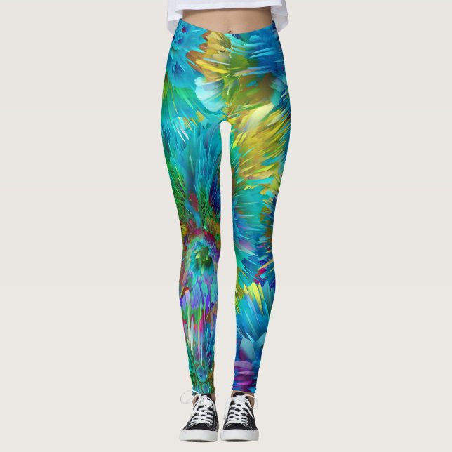 Leggings Magie des couleurs sous-marines  (Devant)