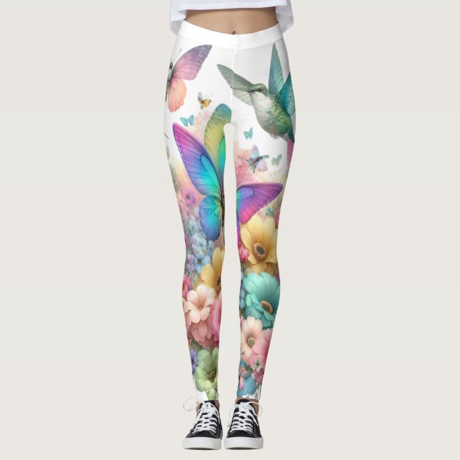Leggings Magnifique design de couleur pastel - inspiré de l (Devant)