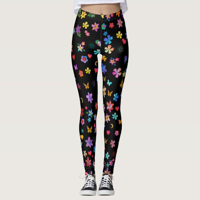 Leggings Magnifique Yoga de printemps (Devant)