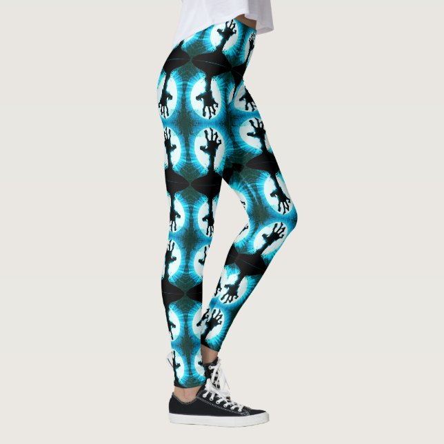 Leggings Main Zombie au clair de lune (Droite)
