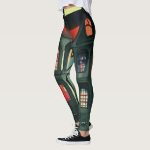 Leggings Maison hantée d'Halloween