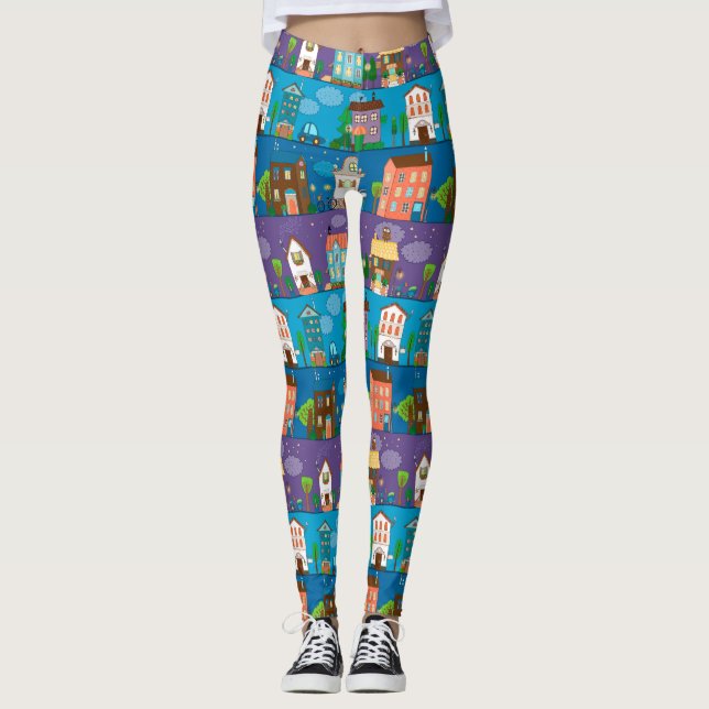 Leggings Maisons de charme (Devant)