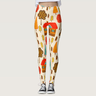 Leggings Maisons Forest Vintage Motif sans couture