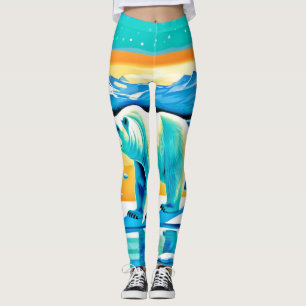 Leggings Majorité polaire : Paysage arctique