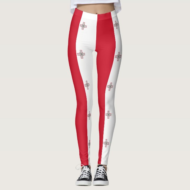 Leggings Maltese flag (Devant)