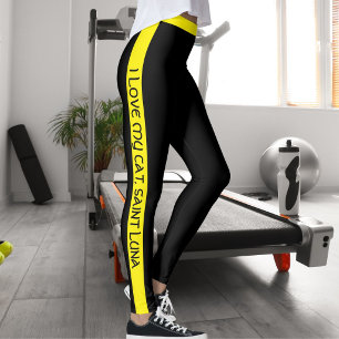 Leggings Maman Chat Amoureux Des Animaux Texte Script Bande