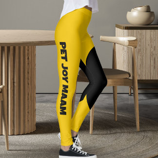 Leggings Maman Chat Chéri Nom Golden Sunshine Jaune Personn