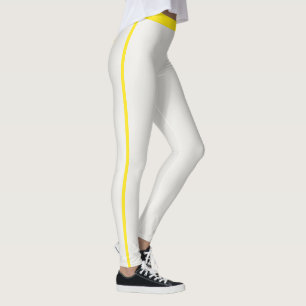Leggings Maman de chat animale amoureux Neutre Rayures Jaun