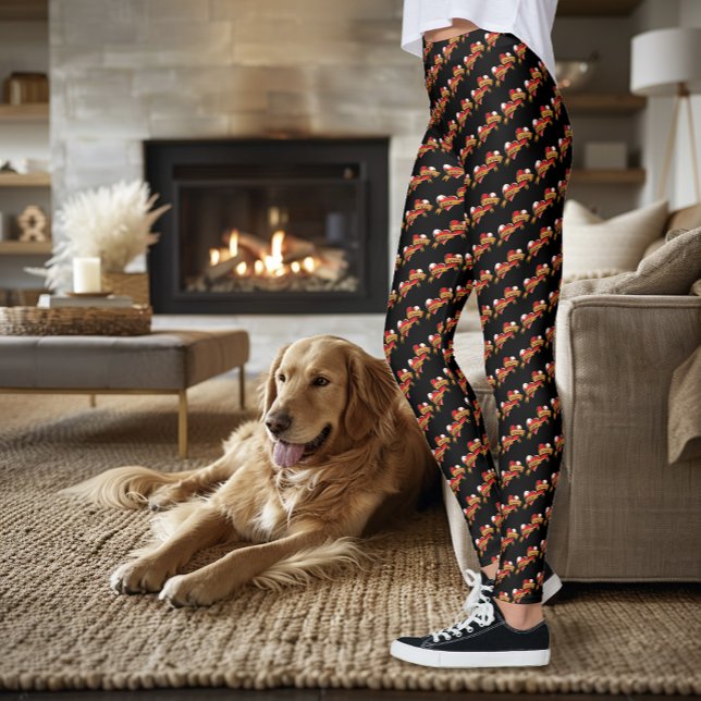 Leggings Maman Papa Red Hearts Tattoo (Créateur téléchargé)
