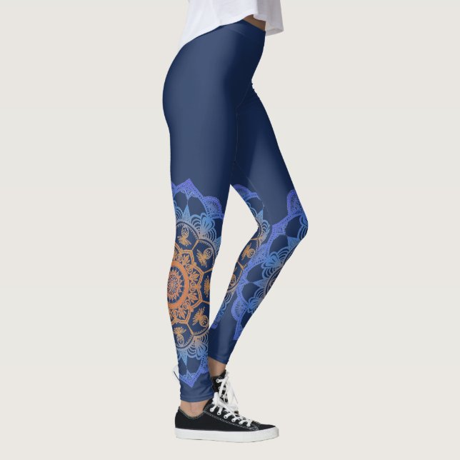 Leggings Mandala de désert par conception de Megaflora (Droite)