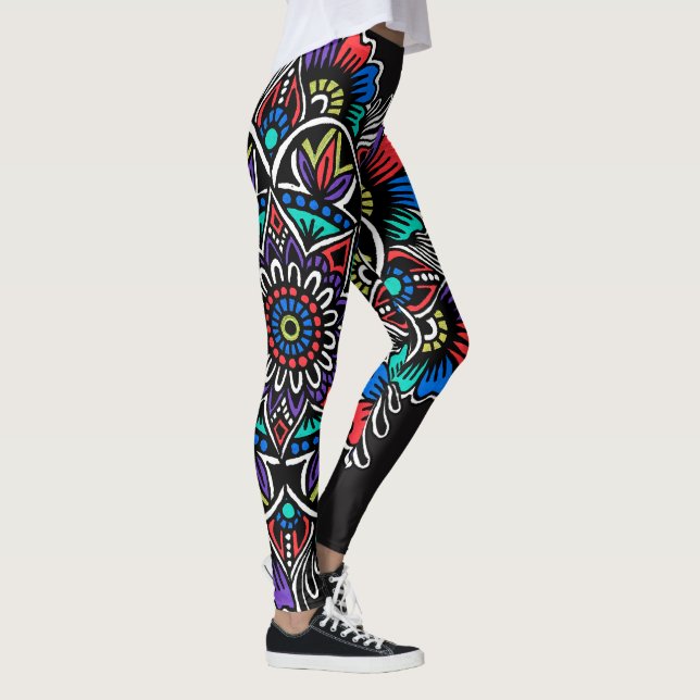 Leggings Mandala de fête (Droite)