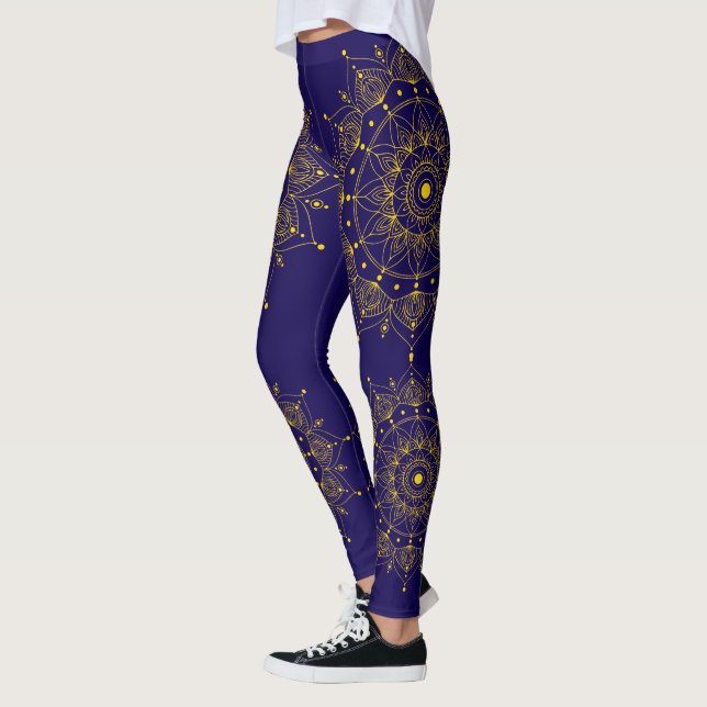 Leggings Mandala doré (Gauche)