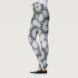 Leggings Mandala du loup Yeux féroces et symétrie velue