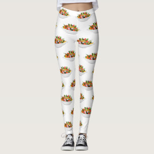 Leggings Mangez plus de plantes frais motivation salade let