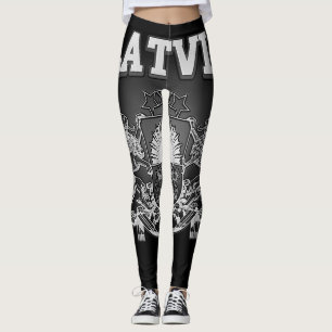 Leggings Manteau de la Lettonie des bras