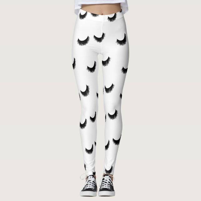 Leggings Maquilleur de prolongements de cil de motif de (Devant)