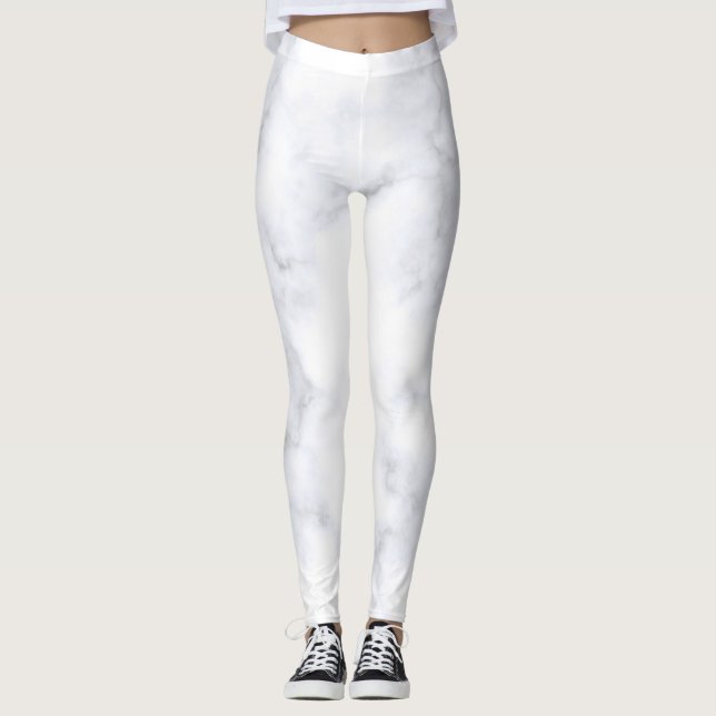 Leggings Marbre blanc (Devant)
