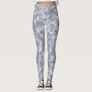 Leggings Marbre bleu gris