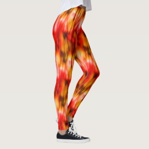 Leggings Marbre de feu Abstrait