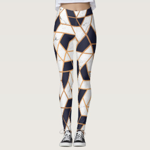Leggings Marbre mosaïque Abstraite
