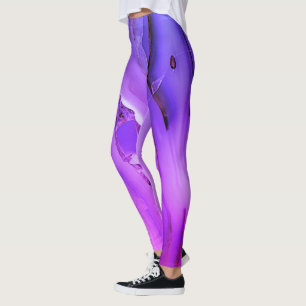 Leggings Marbre violet exotique