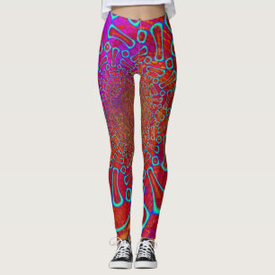 Leggings Marche' Sur Sun Shine Psychedelic 3D
