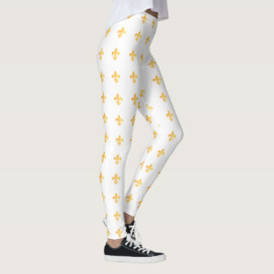 Leggings Mardi Gras Carnaval Fleur de Lis Diamond Arlequin