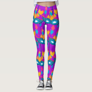 Leggings Mardi Gras Masque Et Confetti
