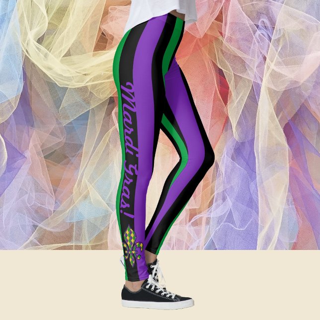 Leggings Mardi Gras Pantalon de jambes pour femmes (Créateur téléchargé)