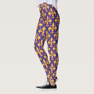 Leggings Mardi gras Party Fleur de Lis de la