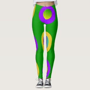 Leggings Mardi Gras Pois