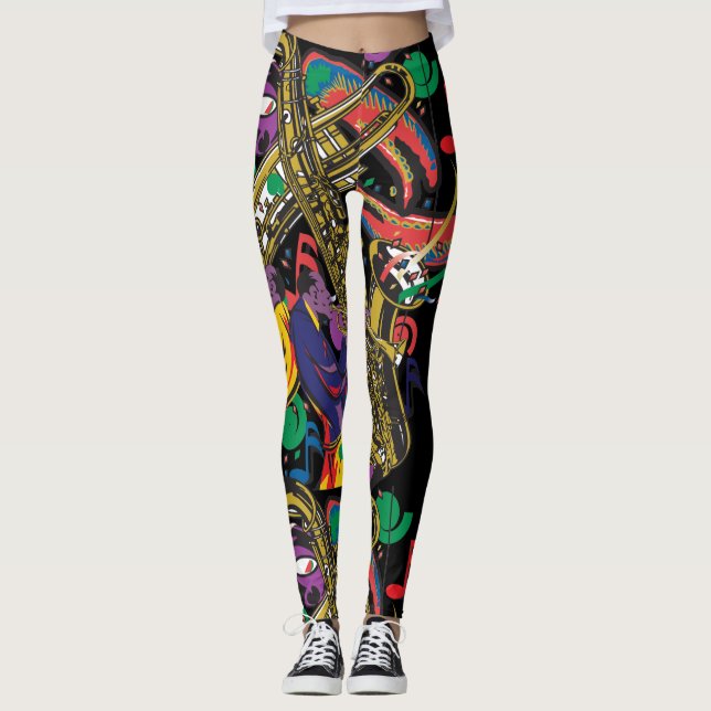 Leggings Mardis Gras la Nouvelle-Orléans (Devant)
