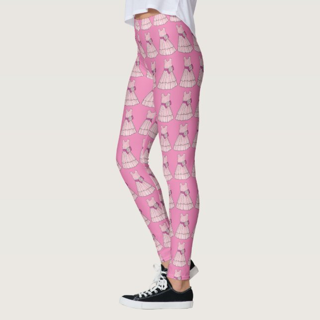 Leggings Mariage de femme de chambre junior rose Flower (Gauche)