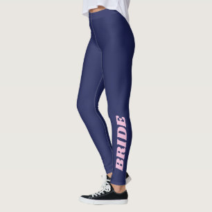 Leggings Mariée Bleu Marine Enterrement de Vie de Jeune Fil