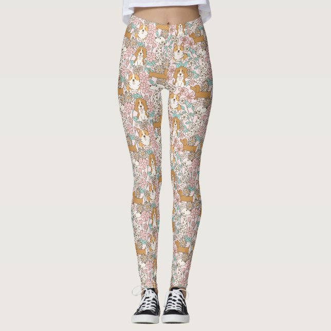 Leggings Marionnettes florales (Devant)