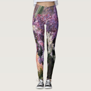 Leggings Mary Cassatt - Lilas dans une fenêtre