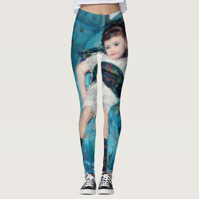 Leggings Mary Cassatt - Petite fille dans un fauteuil bleu (Devant)