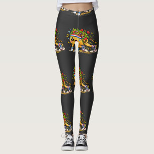 Leggings Mascotte de nourriture de fitness de dessin animé 