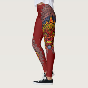 Leggings Masque rituel du roi guerrier tribal