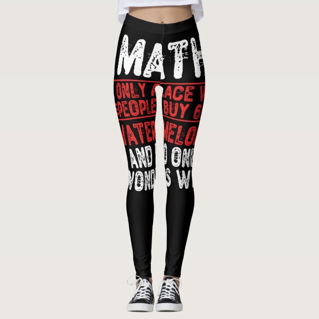Leggings Maths. Le Seul Endroit Où Les Gens Achètent 69 Wat (Devant)