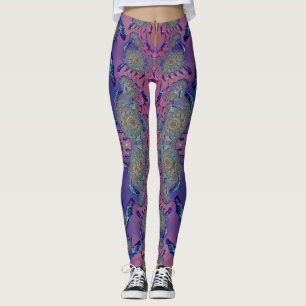 Leggings ~mauve bleu vert 3D ~ Originaux
